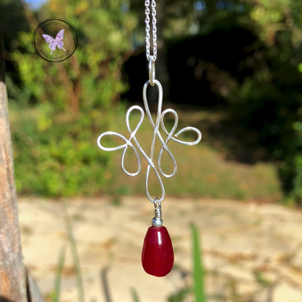 Ruby Celtic Pendant